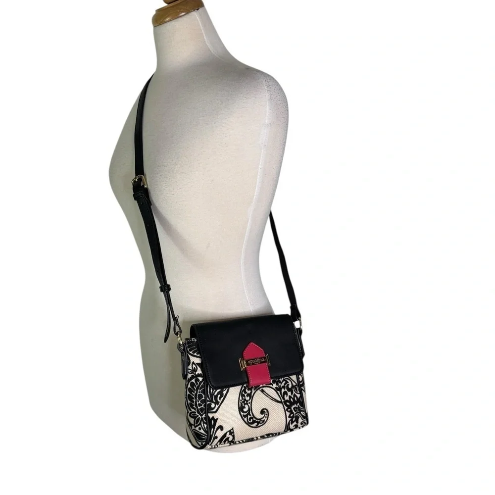 SPARTINA 449 Daufuskie Island Strachan Tulip Linen Leather Crossbody Bag